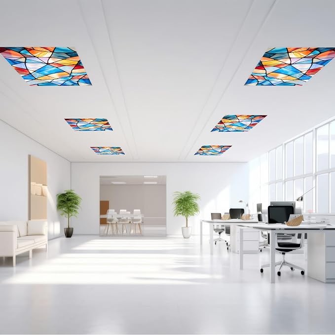 Outus 6 Pcs Fluorescent Light Cover Classroom Lighting Cover - Image 5