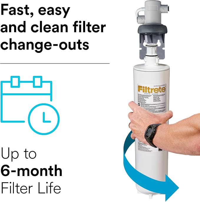 Filtrete Advanced Under Sink Quick Change Water Filtration Filter 3US-PF01 - Image 7