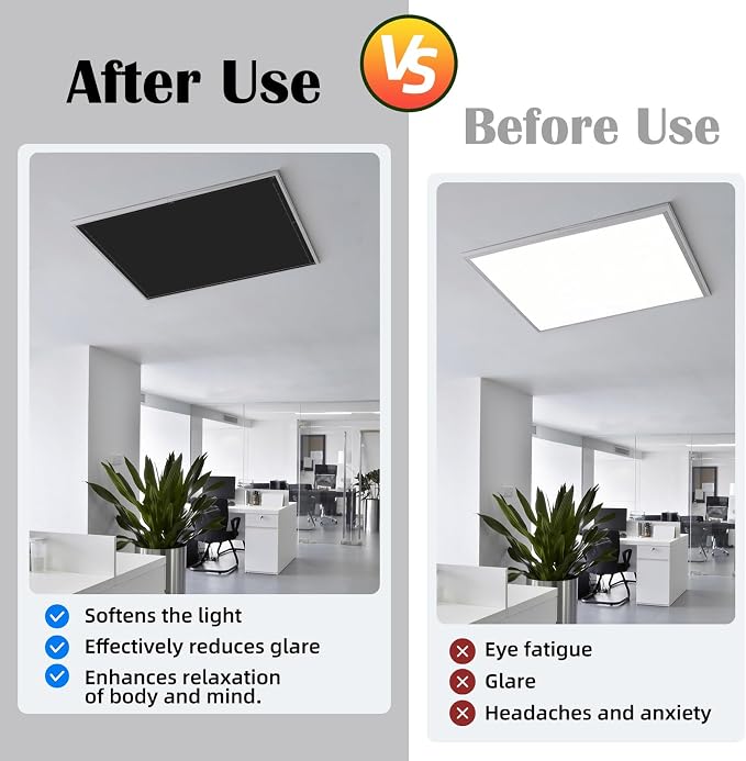 ANGSYLTH 2 x 2 Feet Fluorescent Light Covers - Image 3