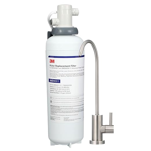Aqua-Pure 3MDW301 Under Sink Dedicated Faucet Water Filter System, by 3MIndustrial