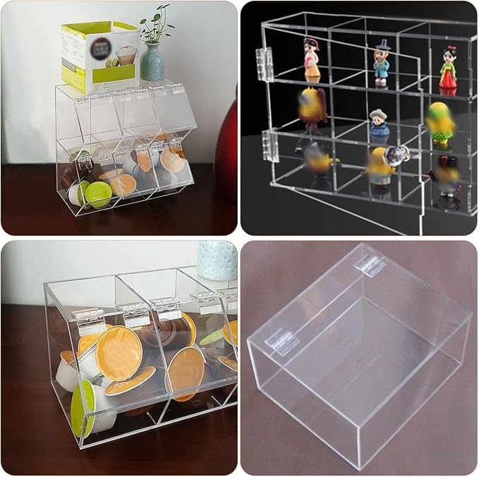 12 Pcs Acrylic Self Adhesive Small Transparent Continuous Hinge Tools - Image 3