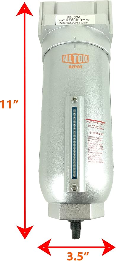 3/4" NPT SUPER DUTY Industrial Grade Particulate Filter/Water Trap - Image 2