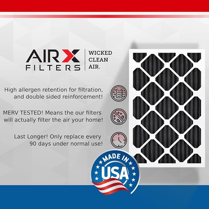 AIRX FILTERS WICKED CLEAN AIR. 12x18x1 Air Filter Odor Eliminator Carbon Filter - Image 3