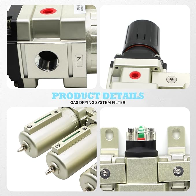 1/2" & 3/4" NPT Industrial Grade 4 Stage Gas Drying System, Coalescing Filter - Image 4
