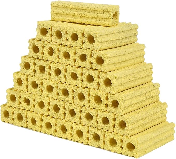 54pcs 3.8 Inch Aquarium Ceramic Bio Filter Media, Ceramic Bio Media Blocks by AFACYGN
