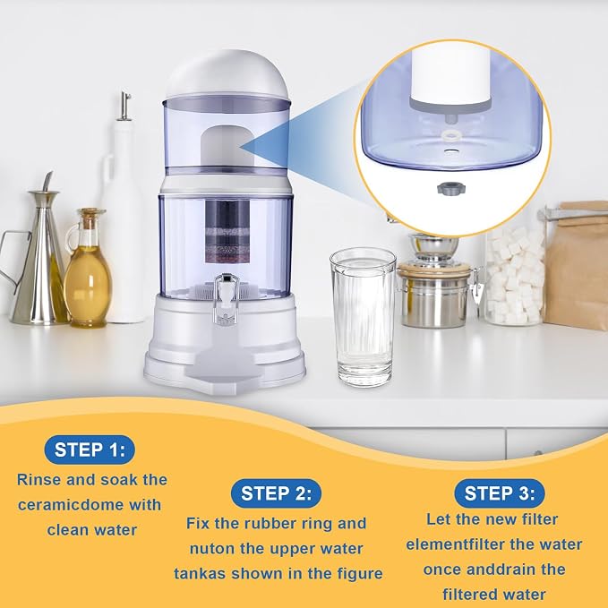 2Pack Replacement Ceramic Dome Water Filter 0.2 to 0.5 micron - Image 5