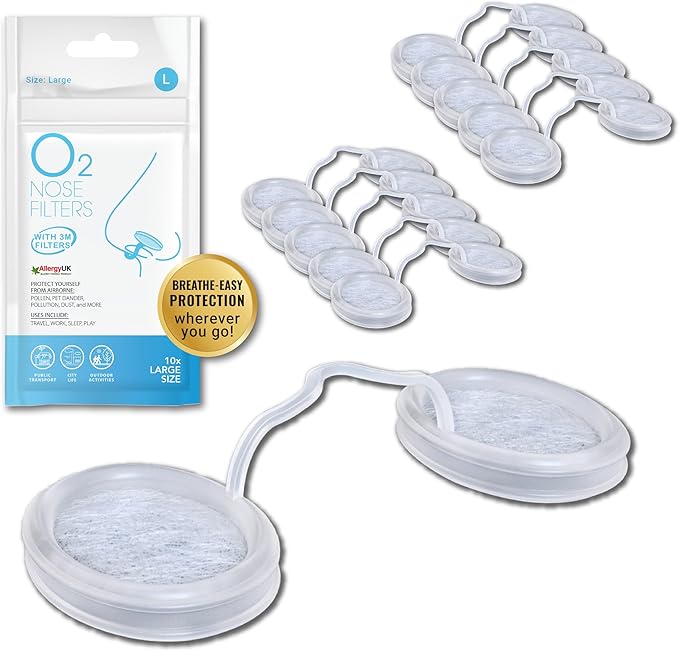 O2 Nose Filters with 3M Filtration by O2NasalDilators