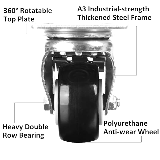 Finnhomy Caster Wheels Set of 4 - Image 2