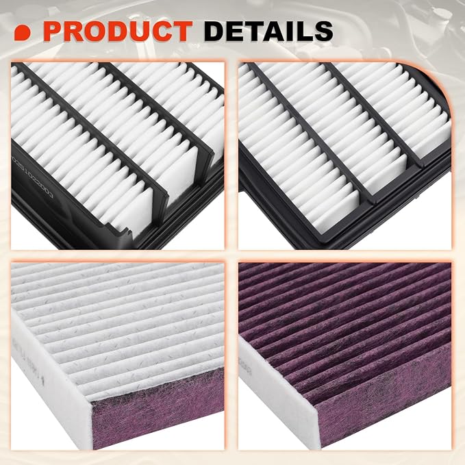 Engine & Upgrade Cabin Air Filter Kit Compatible - Image 7