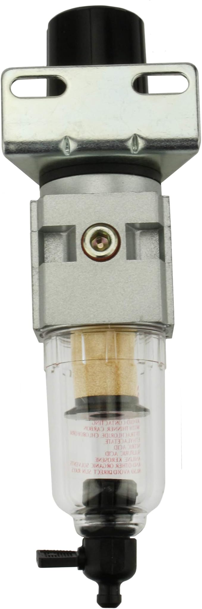 1/4" Compressed Air In Line Moisture/Water Filter Trap & Regulator Combination - Image 3