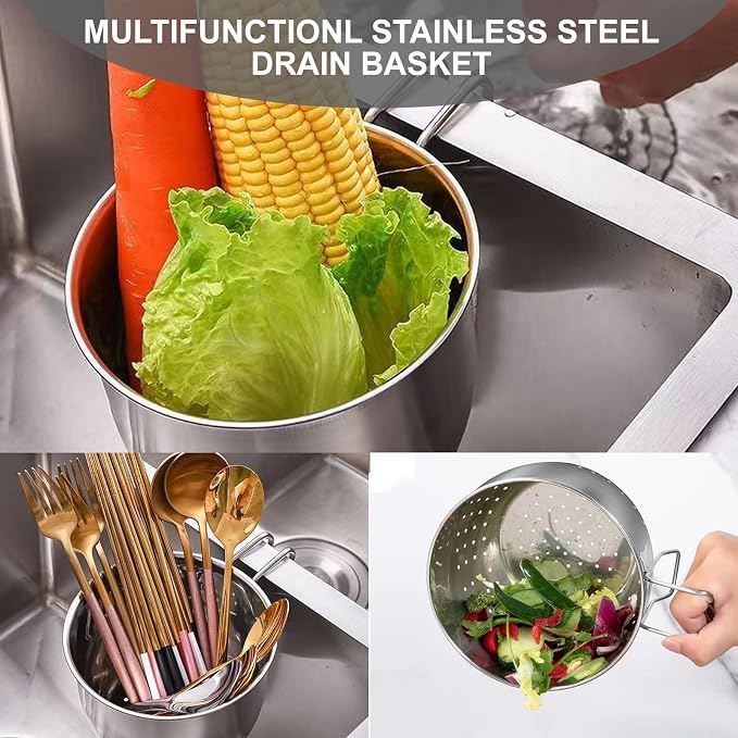 Stainless Steel Sink Food Catcher - Image 7