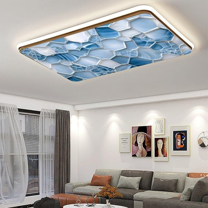 2 Pack Fluorescent Light Covers 4 X 2 Feet Blue Glass Magnetic Light Cover - Image 6