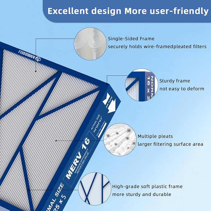 20x25x5 Merv 16 Air Filter Compatible - Image 4