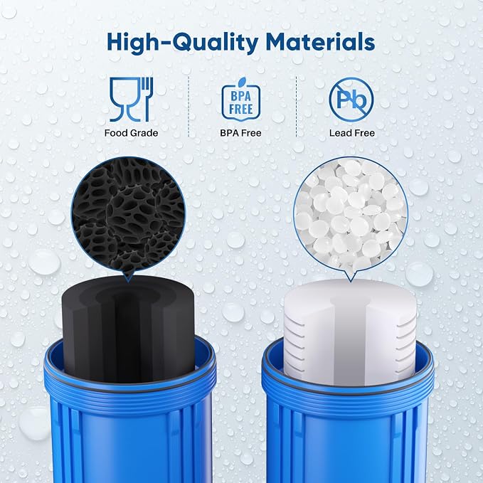PUREPLUS 5 Micron 4.5"x10" Whole House Water Filter Combo Kit - Image 5