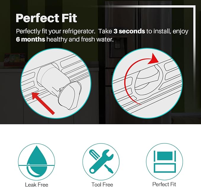 ICEPURE PLUS NSF53&42 Refrigerator Water Filter Replacement - Image 5