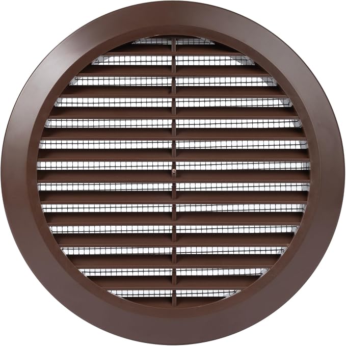 Brown 6" Inch Round Ventilation Grille by Unknown