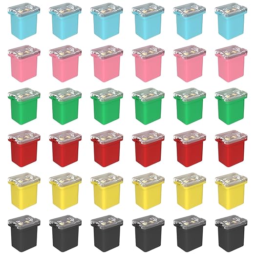 36Pcs Car Fuse Car Fuses Assortment Kit Automotive Low Profile Box Shaped Micro - Image 6