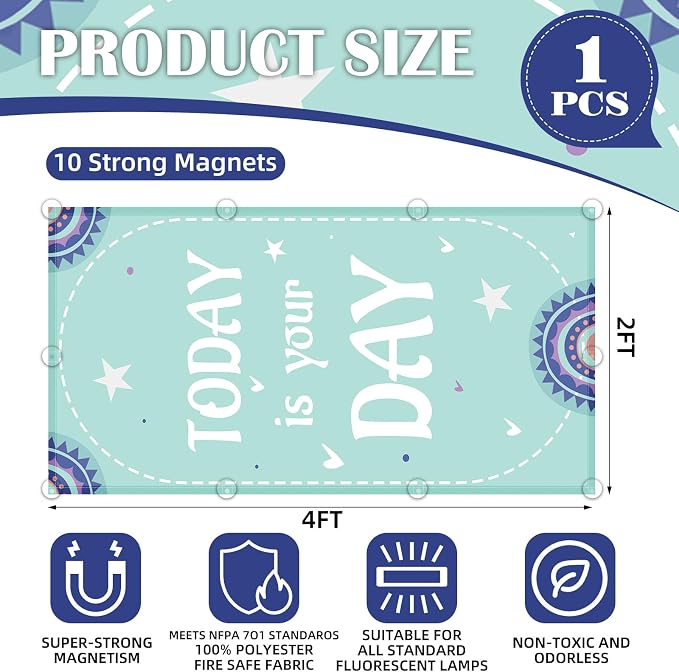 Fluorescent Light Covers -1PCS 4x2 Feet Classroom Covers - Image 2