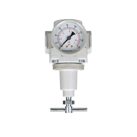 PneumaticPlus SAR400T-N04BG Compressed Air Regulator 1/2" NPT, Gauge & Bracket - Image 2