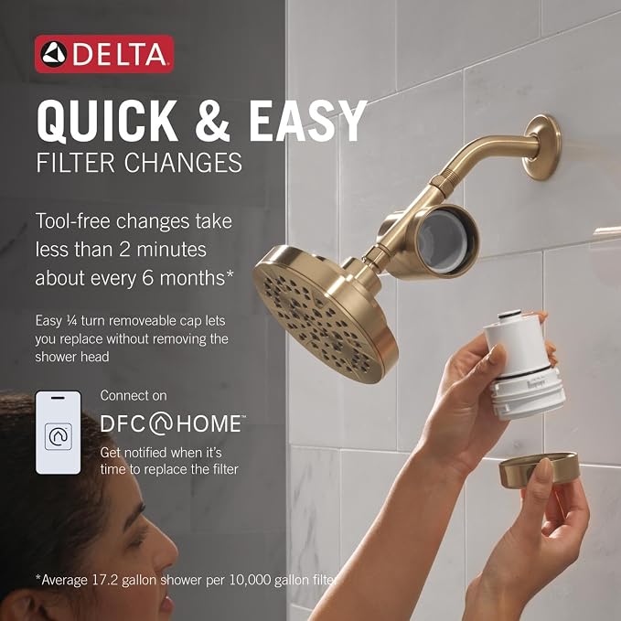 Delta Faucet Clarifi Standard Shower Filter Attachment - Image 3