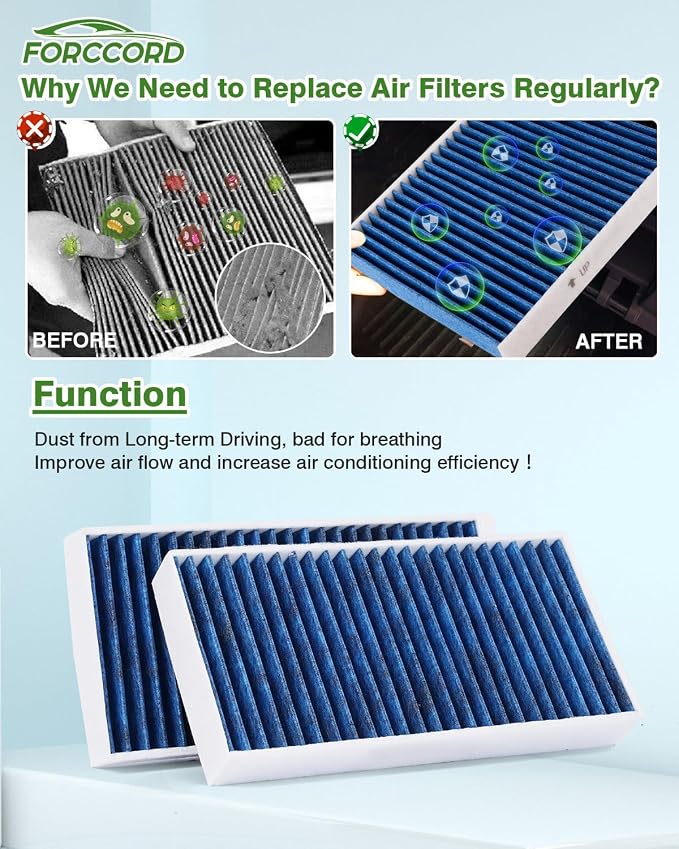4-PCS Cabin Air Filter Fits for Mini Cooper 2024-2014, BMW X1/X2 2022-2016 - Image 5