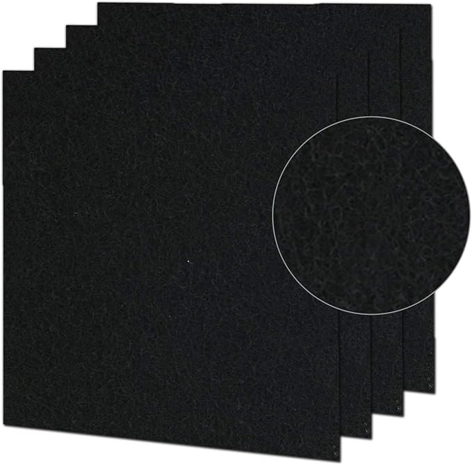4 Pack Activated Carbon Pre-filter Machine Precut Compatible by GHM