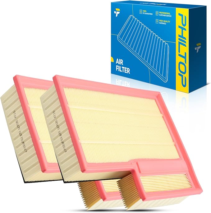 PHILTOP Engine Air Filter, CA11946 2PCS Compatible by PHILTOP