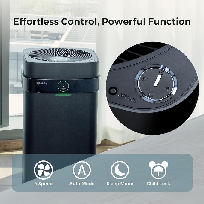 Airdog X5+ Air Purifier for Large Rooms up to 1600 Ft², Smart App Control - Image 7