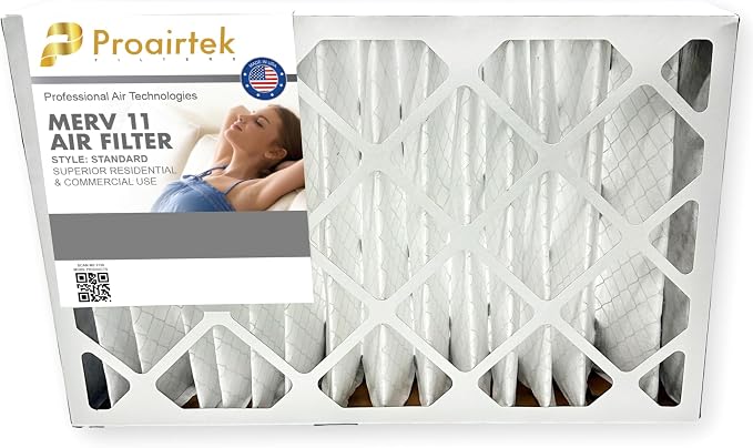 Proairtek AF16244M11SWH Model 16x24x4 Air Filter, MERV 11; Ideal by Unknown