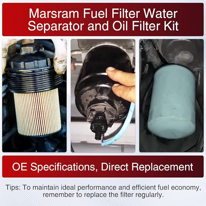 Marsram 6.7 Cummins Fuel Filter and Oil Filter Fits - Image 7