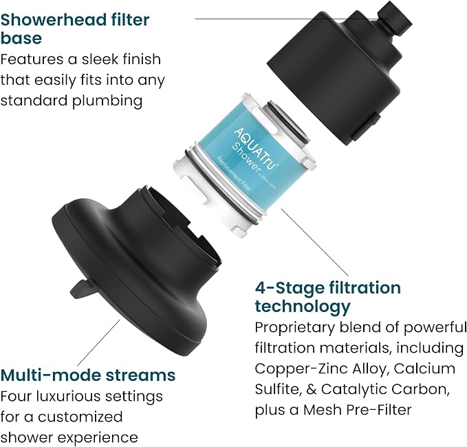 AquaTru Shower - High Pressure Shower Filter Removes Impurities from Hard Water - Image 3