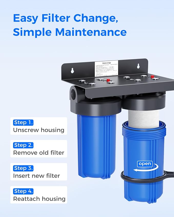 Waterdrop WF10F Whole House Water Filter, Compatible - Image 6