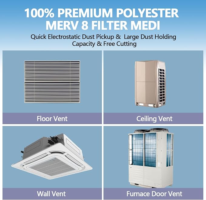 12" x 90" Air Vent Filters, - Image 5