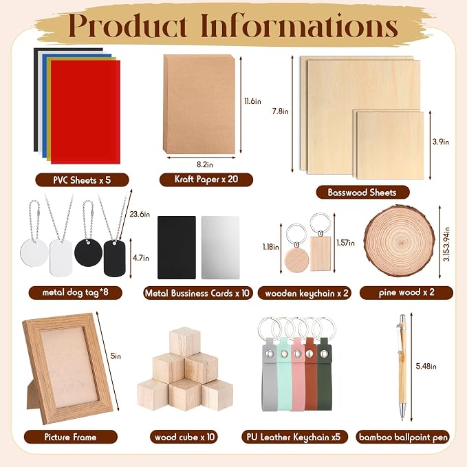 Tondiamo 76 Pcs Laser Material Explore Kit - Image 2