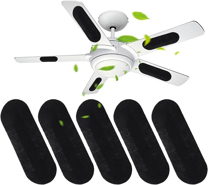 5PCS Ceiling Fan Blade Filter Activated Coconut Shell Carbon Air Filter Home by Unknown