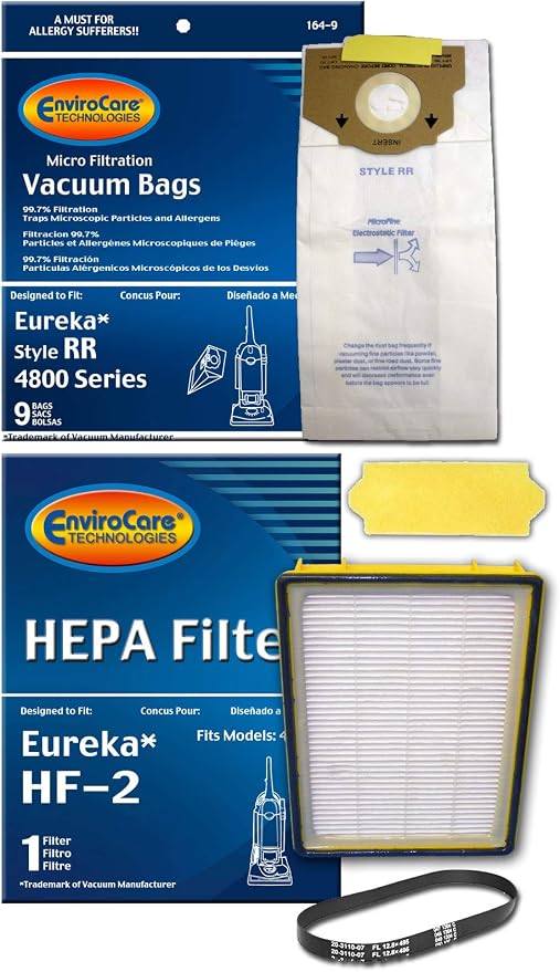 EnviroCare Replacement Eureka Vacuum 4870 Smart Vac Supply Kit Made to fit by EnviroCareTechnologies