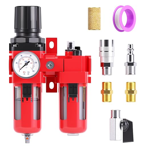TAILONZ PNEUMATIC 1/2 Inch NPT Air Filter Pressure Regulator Water/Oil Trap by TAILONZPNEUMATIC