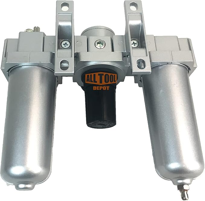 3/4" NPT HEAVY DUTY Compressed Air In Line Filter Regulator Lubricator Oiler - Image 5