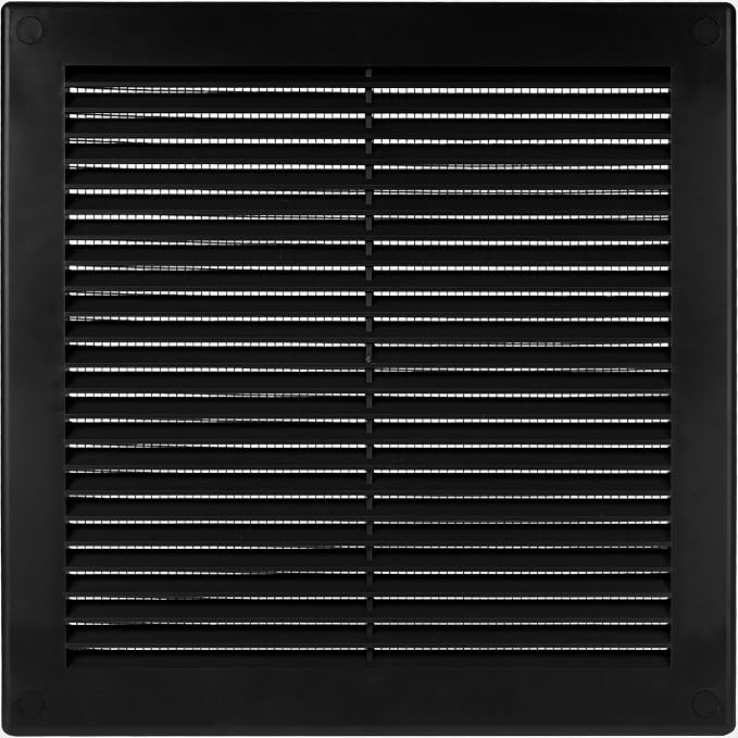 Vent Systems 8" x 8" Black Plastic Soffit Vent Cover by VentSystems