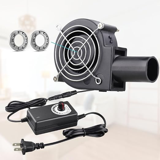 Wathai BBQ Air Mover Blower Fan 12V 97mm x 33mm, Variable Speed Centrifugal Fan - Image 6