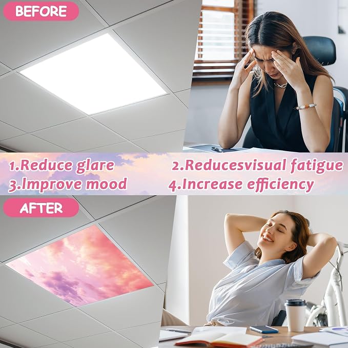 8 Pcs Fluorescent Light Covers - Image 3