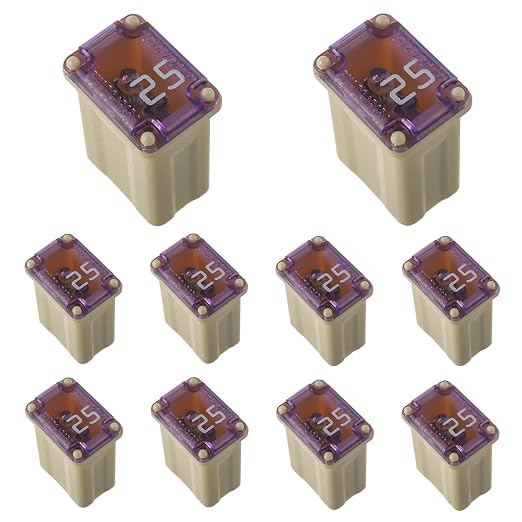 25A 25AMP 32V Slow Blow FMM MCASE Type Fuses 608825 Micro Female Cartridge by Unknown