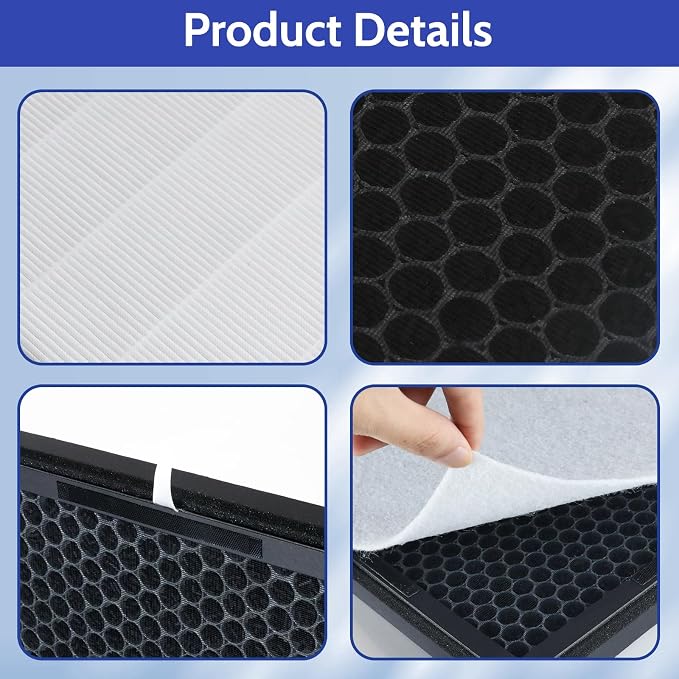 2 Pack PR1 Replacement Filter for Mooka Mode PR1 Air Purifier, H13 True HEPA - Image 5