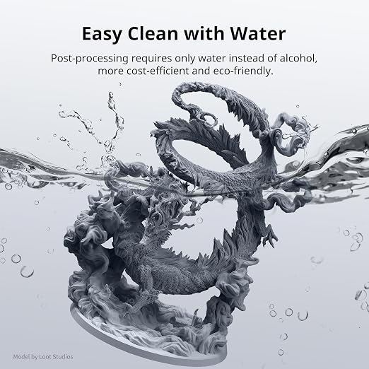 ANYCUBIC Water Washable 3D Printer Resin 2.0 Bundle, 405nm High Precision - Image 2