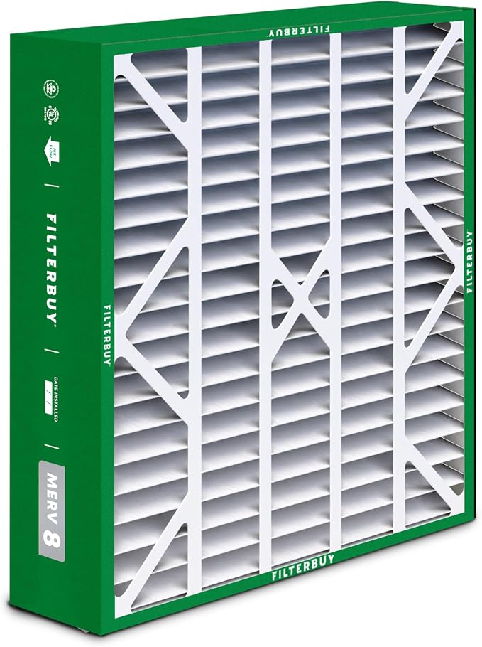 Filterbuy 20x25x6 Air Filter MERV 8 Essential Dust & Allergy Defense, Pleated - Image 8