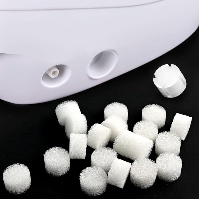 Air Filter Sponge, Compressor Replacement System, Round White Breathable Foam - Image 5