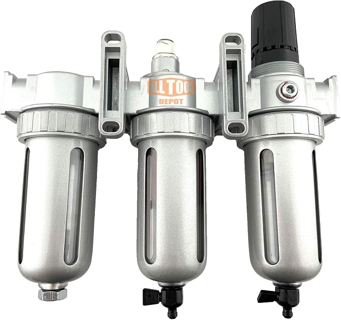 1/4" NPT MID FLOW Filter Regulator Coalescing Desiccant Dryer System - Image 5