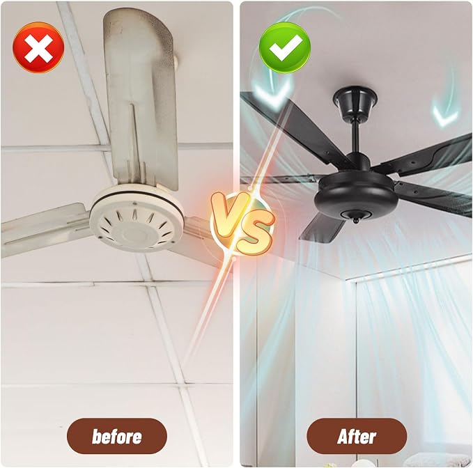 Qivine 10Pack Ceiling Fan Filters, Activated Barnakl Ceiling Fan Filter - Image 7