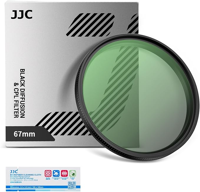 67mm Black Diffusion 1/4 & Reflectivity CPL 2 in-1 Filter by JJC