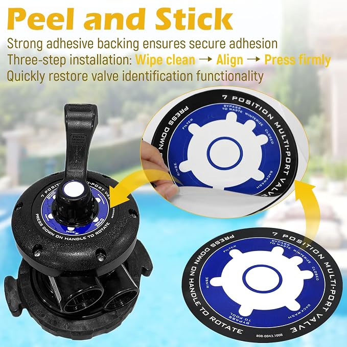 Big Peng 808-0043 Sand Filter Valve Label Decal Sticker Compatible - Image 6